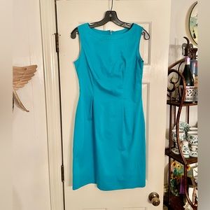 Tahari Turquoise Sheath Dress